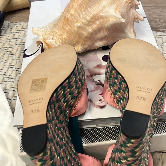 Gucci satin ribbon Alexis espadrille wedges - Picture 4 of 4